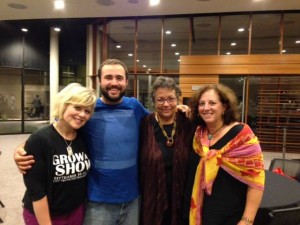 Becky Boesen, Tyler Hale, Deb and me at the Lied Center in Lincoln Nebraska